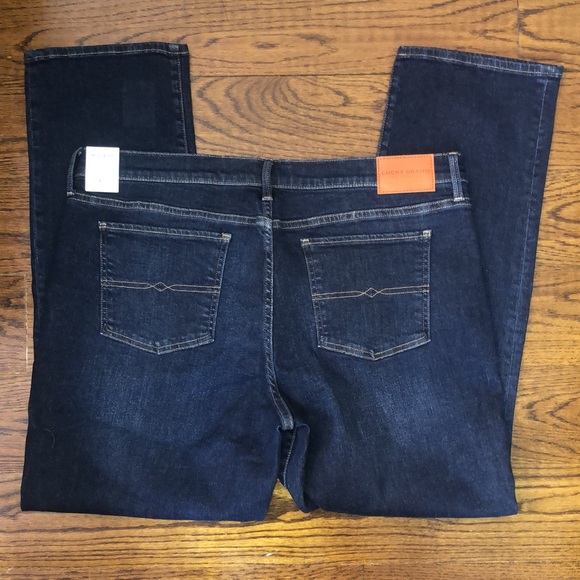 LUCKY BRAND Women’s SWEET Mid-Rise Straight 20x35 Dark Wash Jeans NWT - Picture 6 of 13